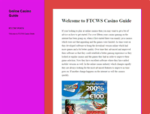 Tablet Screenshot of ftcws.org